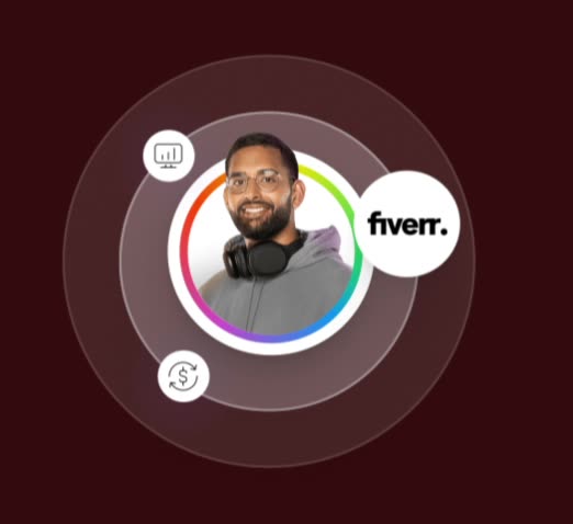 A Fiverr payment landing in a Payoneer balance
